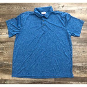 Grandslam Mens 2XL Blue Short Sleeve Golf Polo Shirt